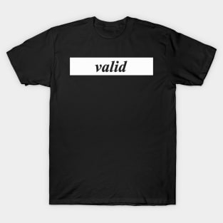 valid T-Shirt